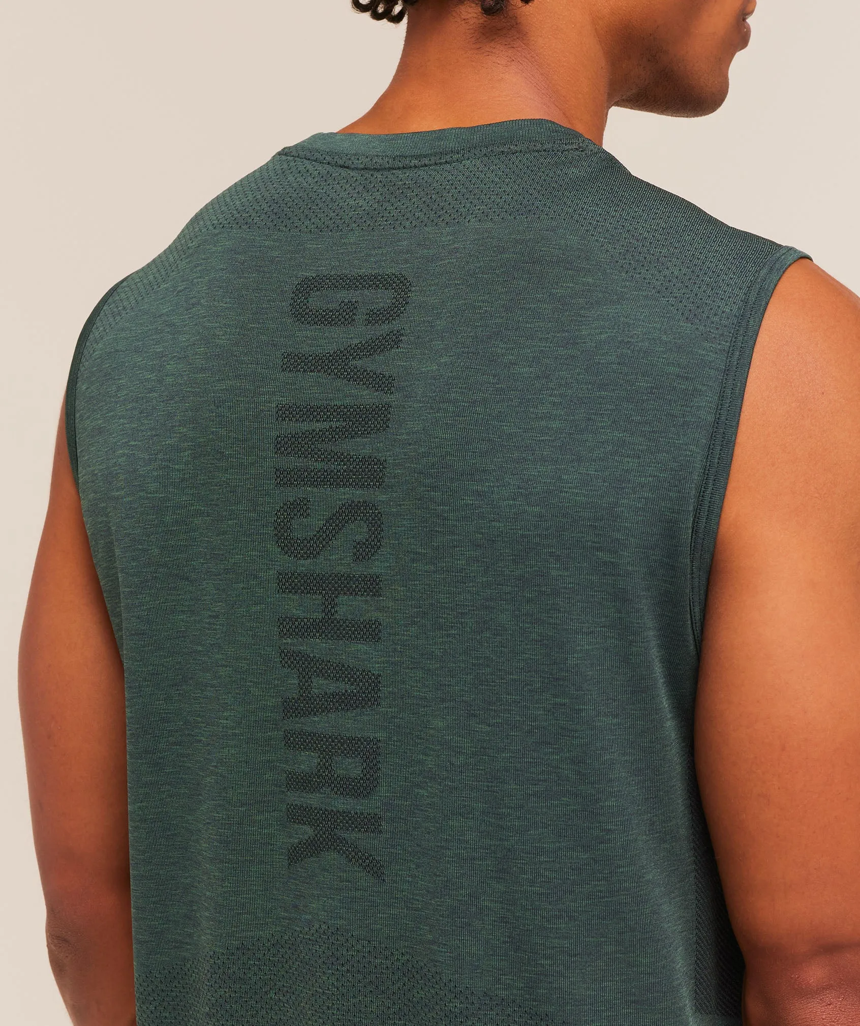 Gymshark Lightweight Seamless Tank - Tactical Teal/Marl sold by Gymshark product image thumbnail 5