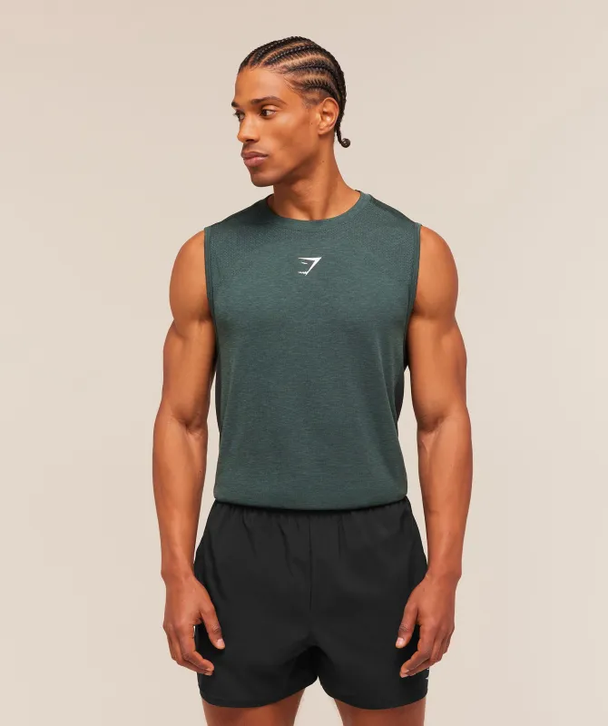Gymshark Lightweight Seamless Tank - Tactical Teal/Marl made by Gymshark