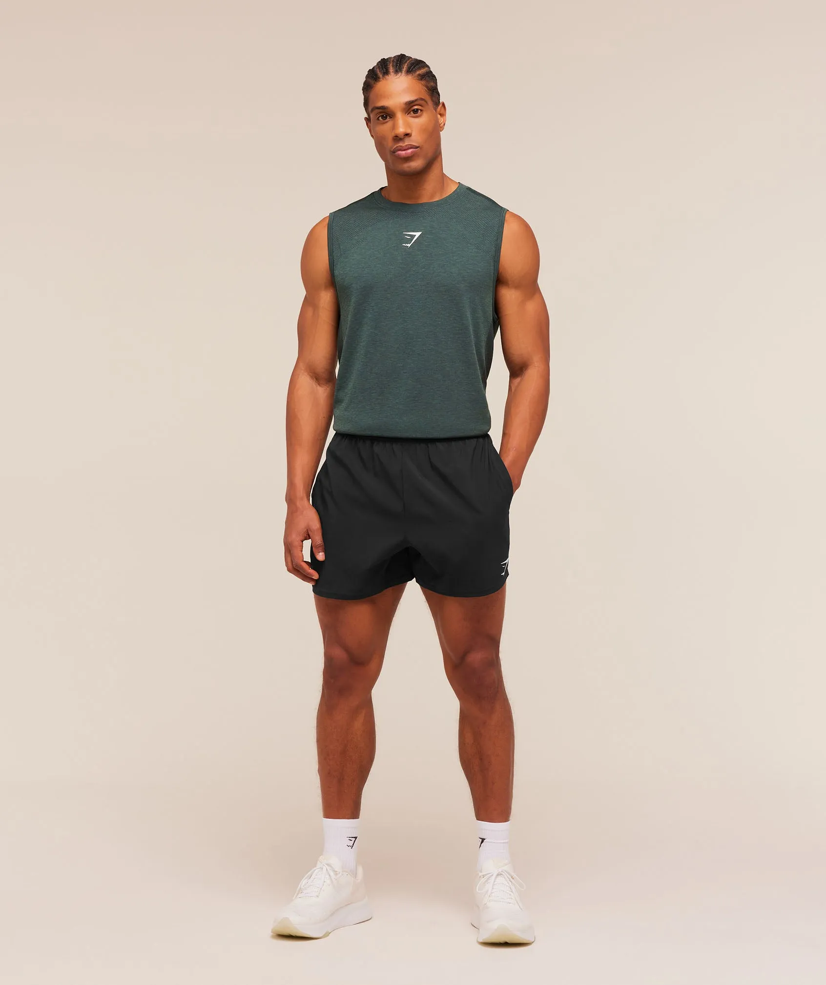 Gymshark Lightweight Seamless Tank - Tactical Teal/Marl sold by Gymshark product image thumbnail 4