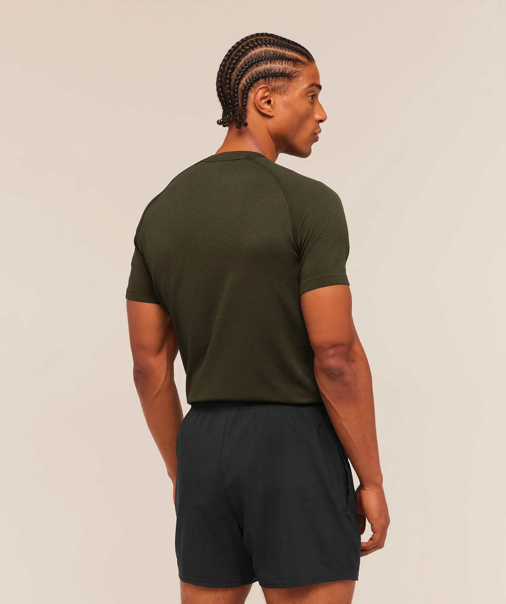 Gymshark Vital Seamless T-Shirt - Strength Green/Canvas Green sold by Gymshark product image thumbnail 2