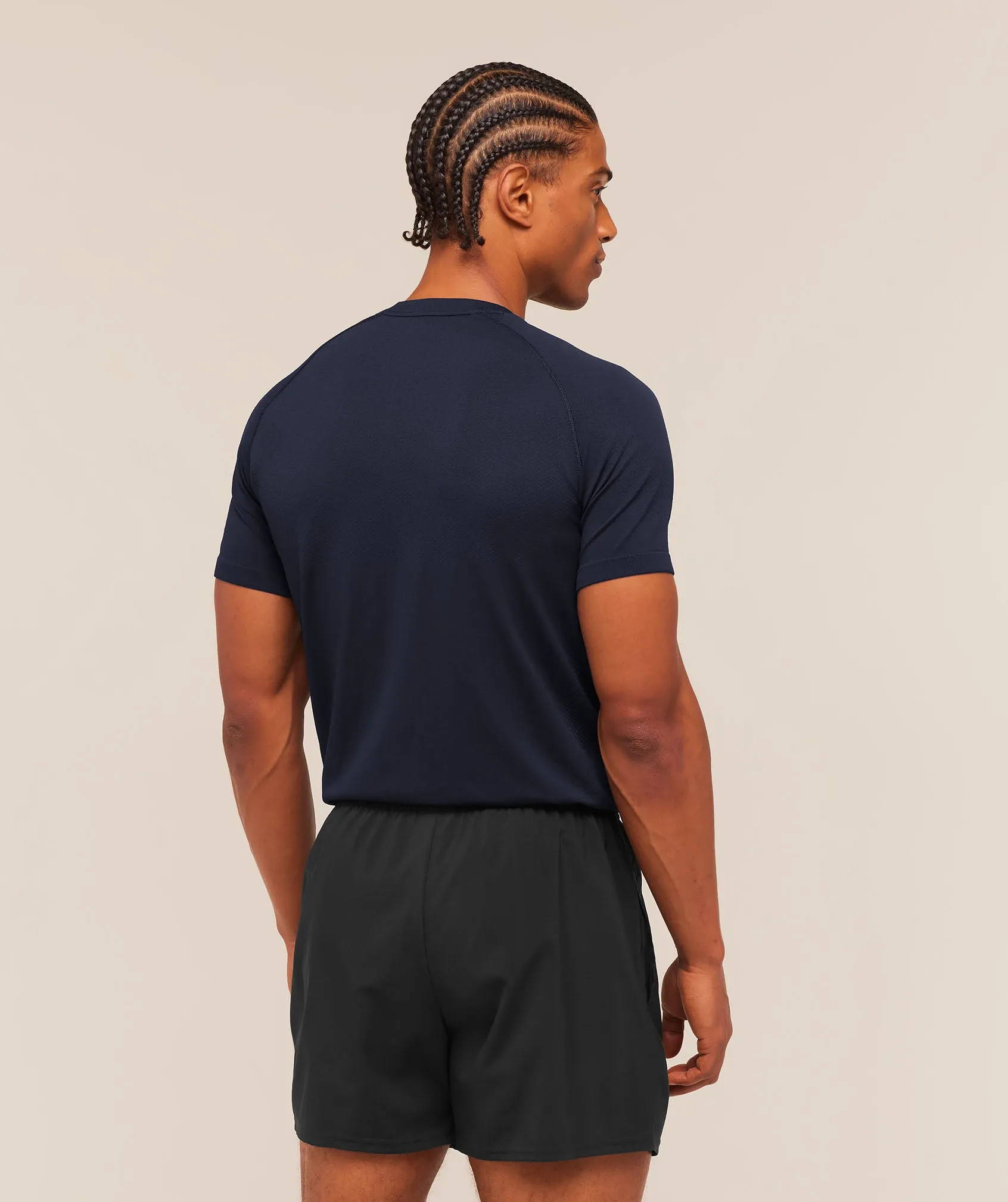 Gymshark Vital Seamless T-Shirt - Navy/Heavy Blue sold by Gymshark product image thumbnail 2