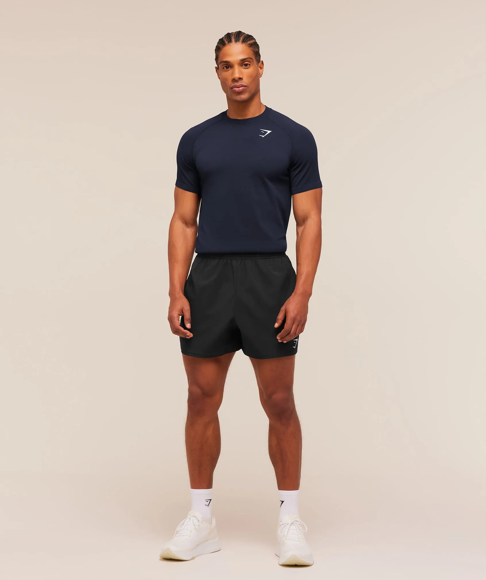 Gymshark Vital Seamless T-Shirt - Navy/Heavy Blue sold by Gymshark product image thumbnail 4