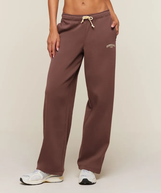 Gymshark Cosy Luxe Campus Pants Tall - Espresso Brown made by Gymshark