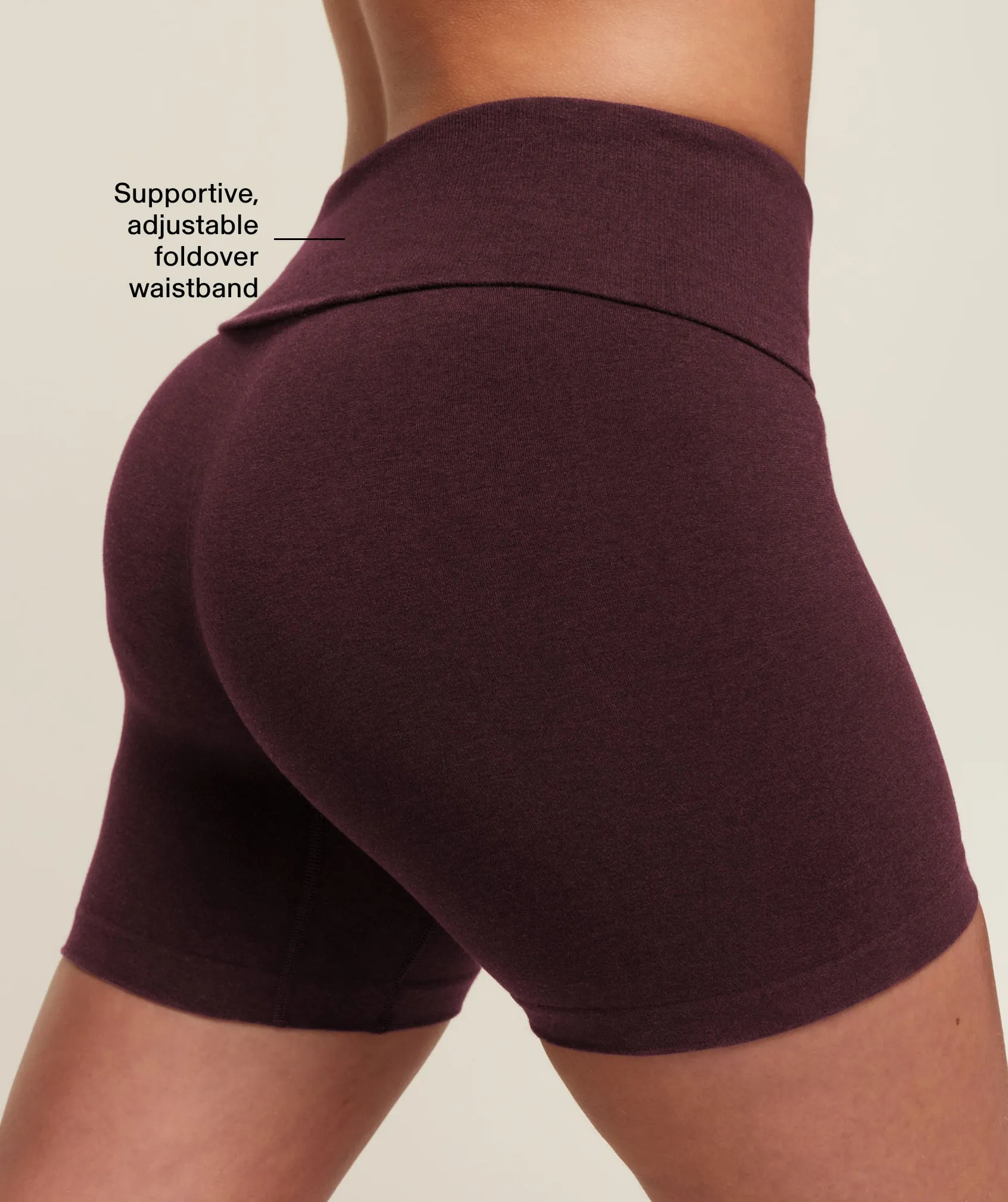 Gymshark CottonMove™ Shorts - Calm Purple Marl sold by Gymshark product image thumbnail 3