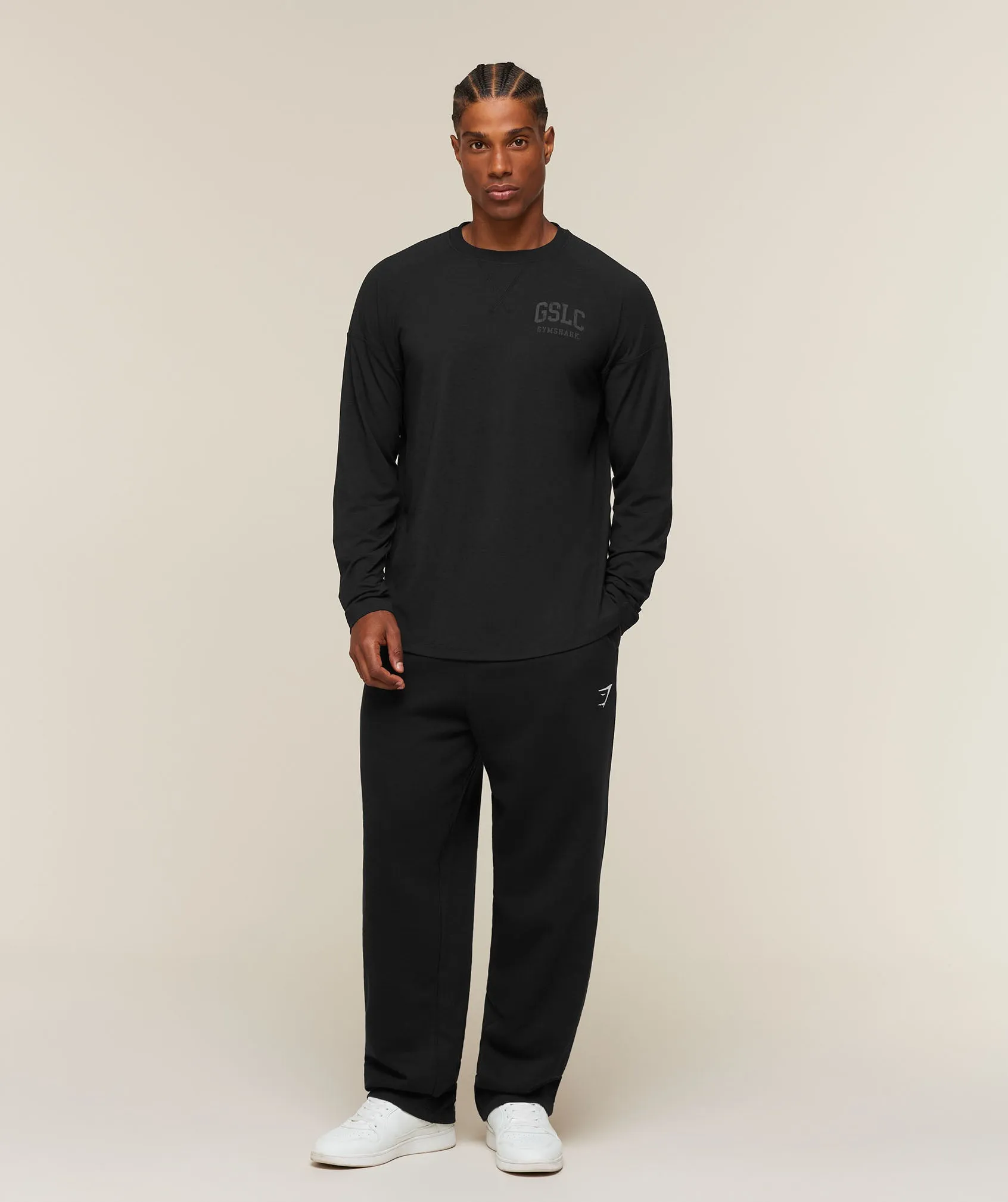 Gymshark GSLC Raglan Long Sleeve T-Shirt - Black sold by Gymshark product image thumbnail 4