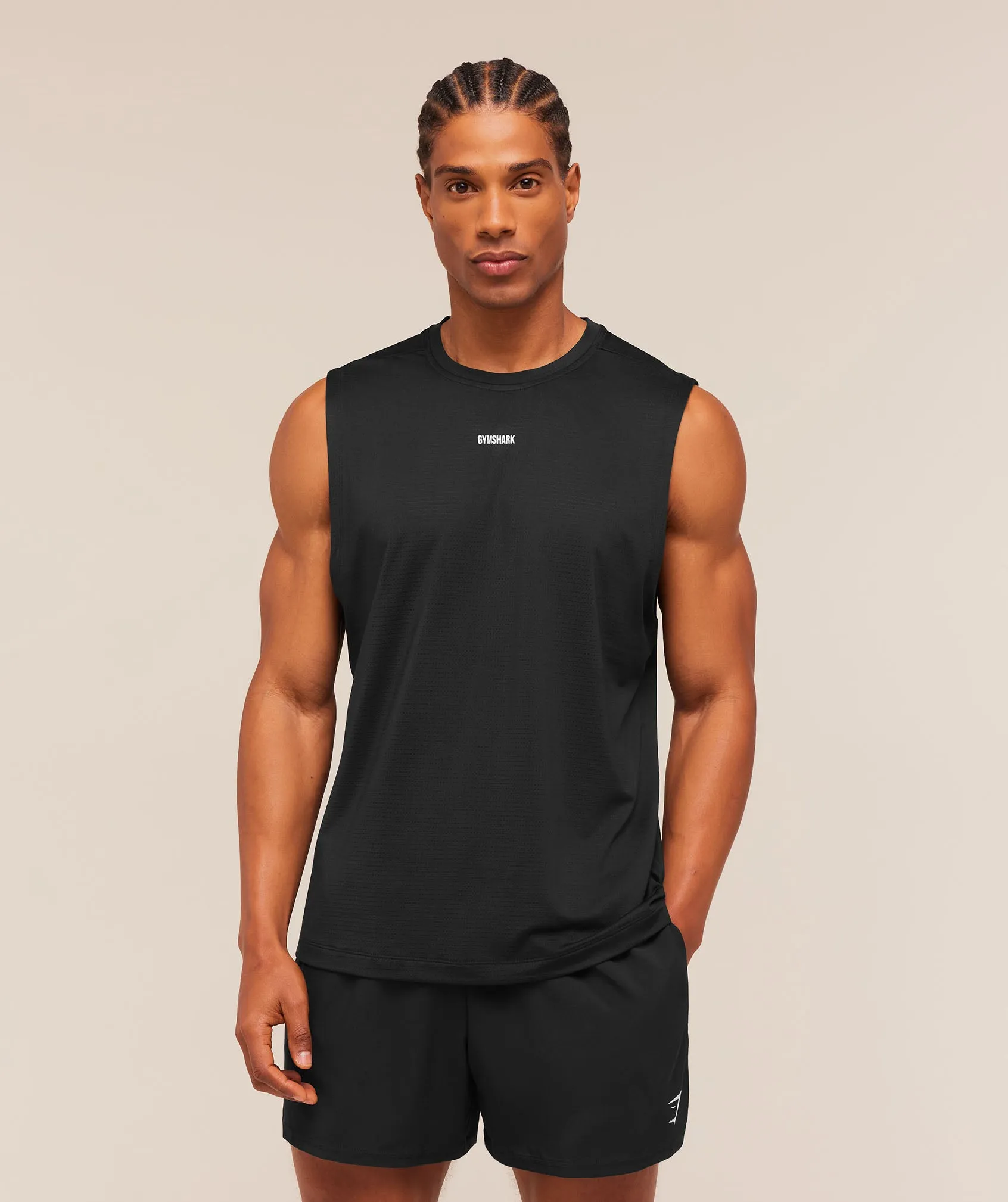 Gymshark Train Cut Off Tank - Black sold by Gymshark product image thumbnail 3