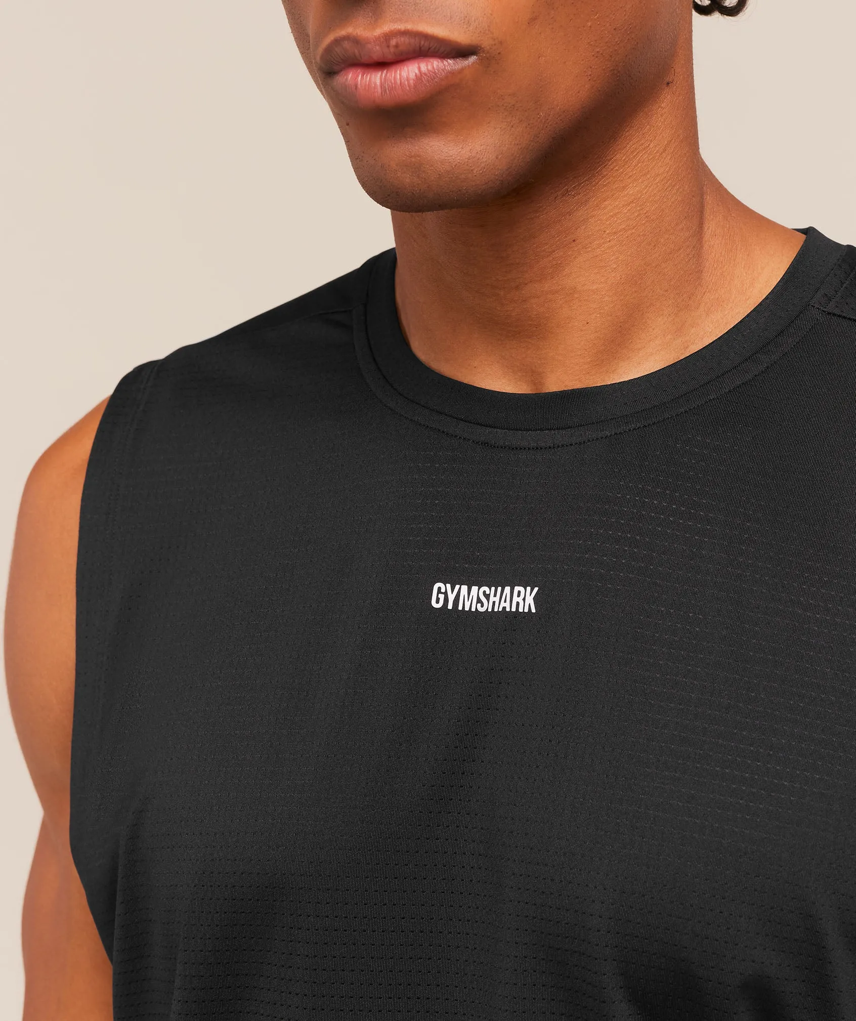 Gymshark Train Cut Off Tank - Black sold by Gymshark product image thumbnail 5