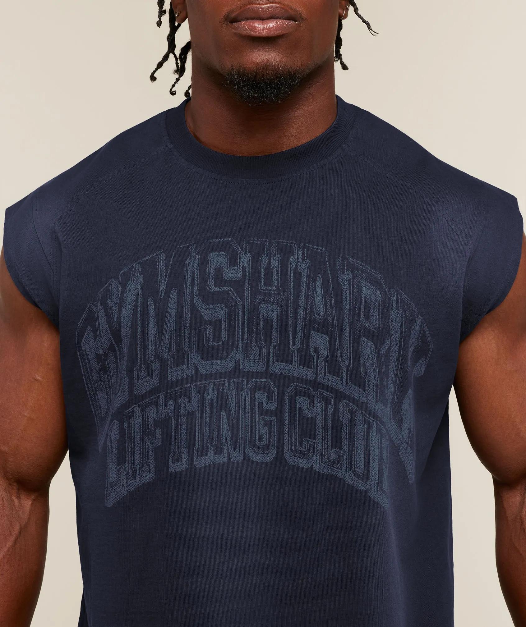 Gymshark GSLC Cut off tank - Heavy Blue/Wash sold by Gymshark product image thumbnail 5