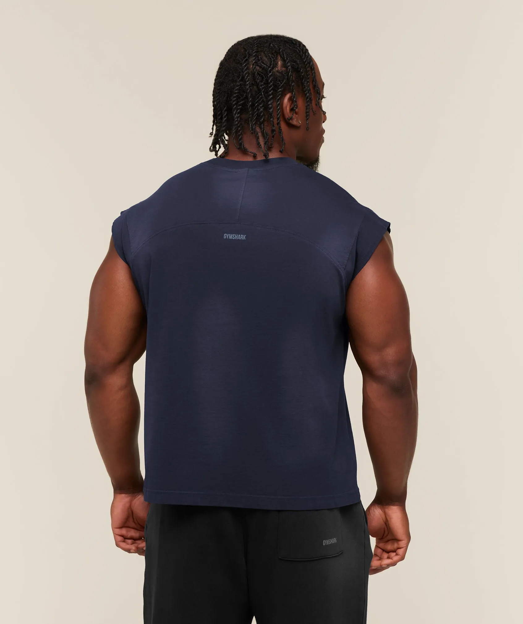 Gymshark GSLC Cut off tank - Heavy Blue/Wash sold by Gymshark product image thumbnail 2