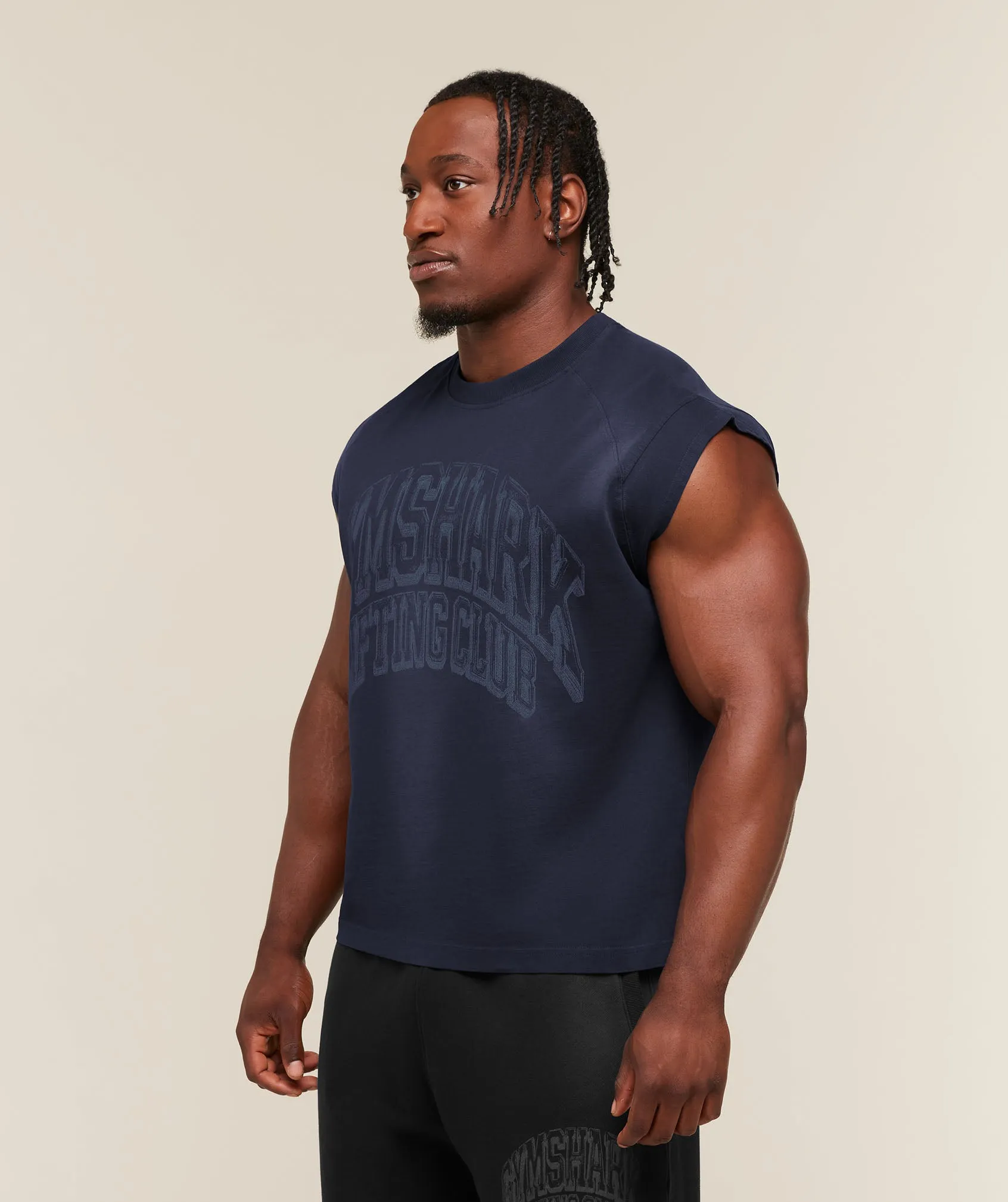 Gymshark GSLC Cut off tank - Heavy Blue/Wash sold by Gymshark product image thumbnail 3