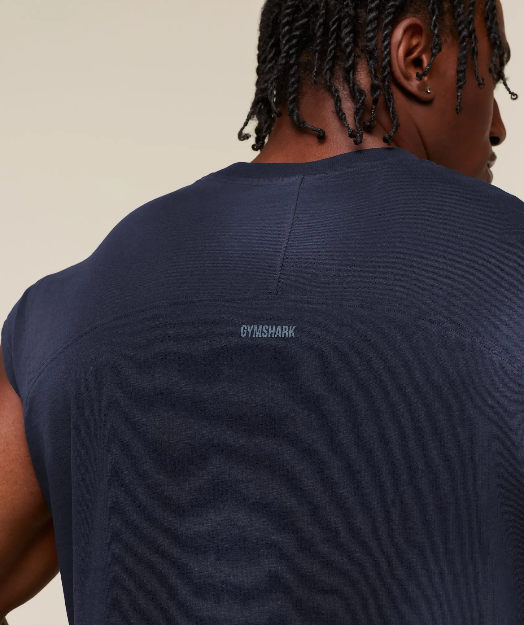 Gymshark GSLC Cut off tank - Heavy Blue/Wash sold by Gymshark product image thumbnail 4