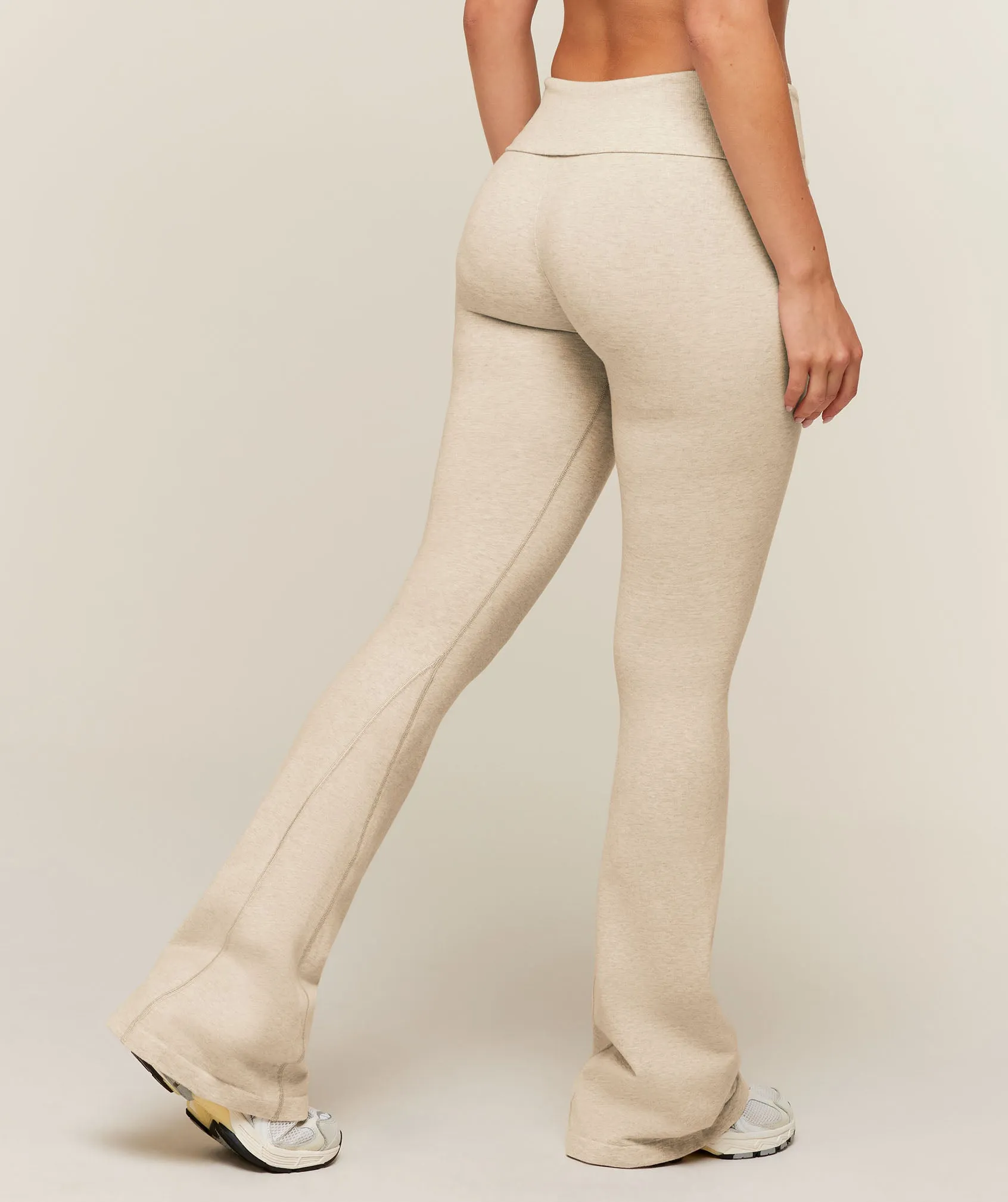 Gymshark CottonMove™ Flared Leggings - Oat Marl sold by Gymshark product image thumbnail 2