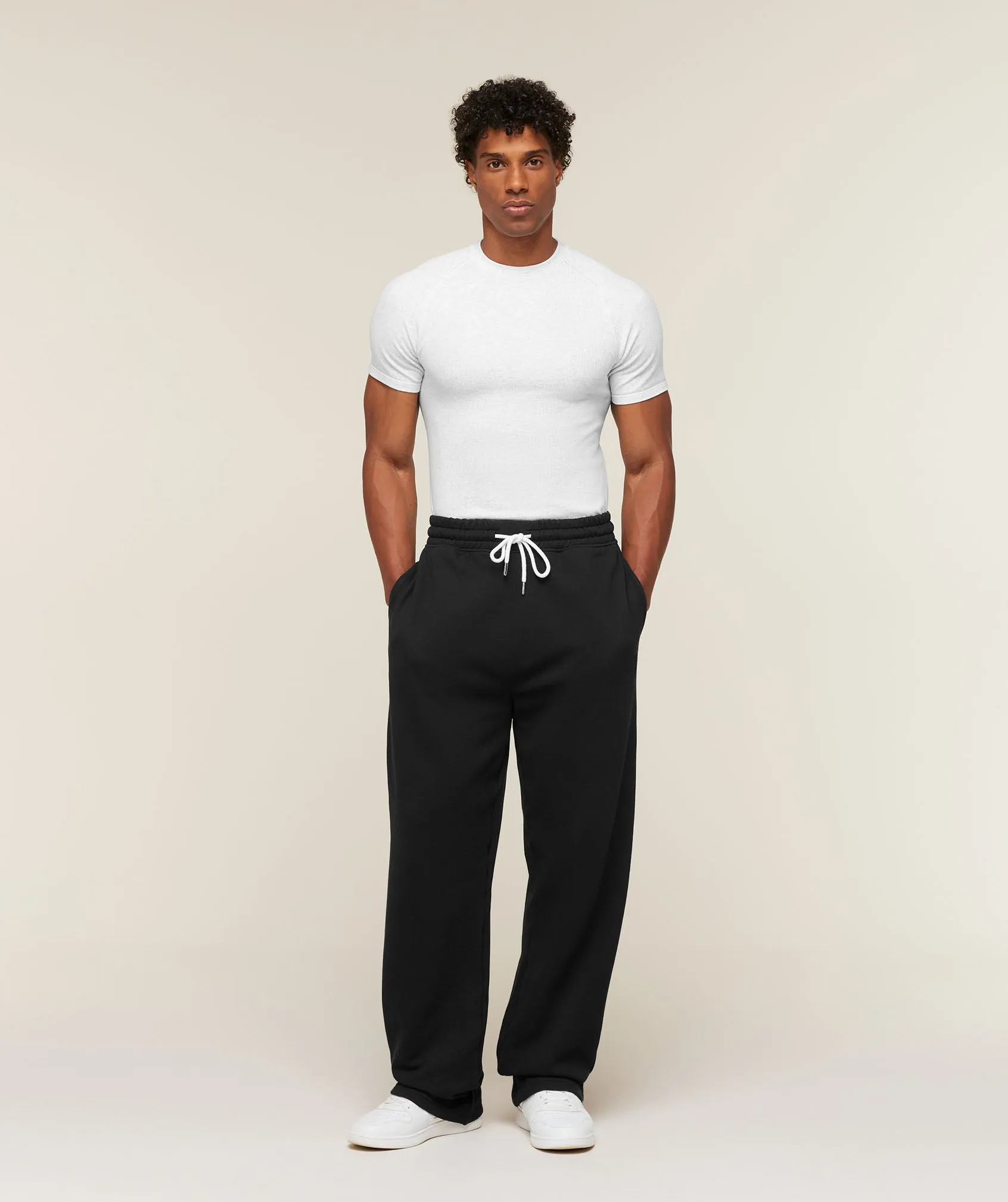 Gymshark Cotton Seamless T-Shirt - White Grey Marl sold by Gymshark product image thumbnail 4