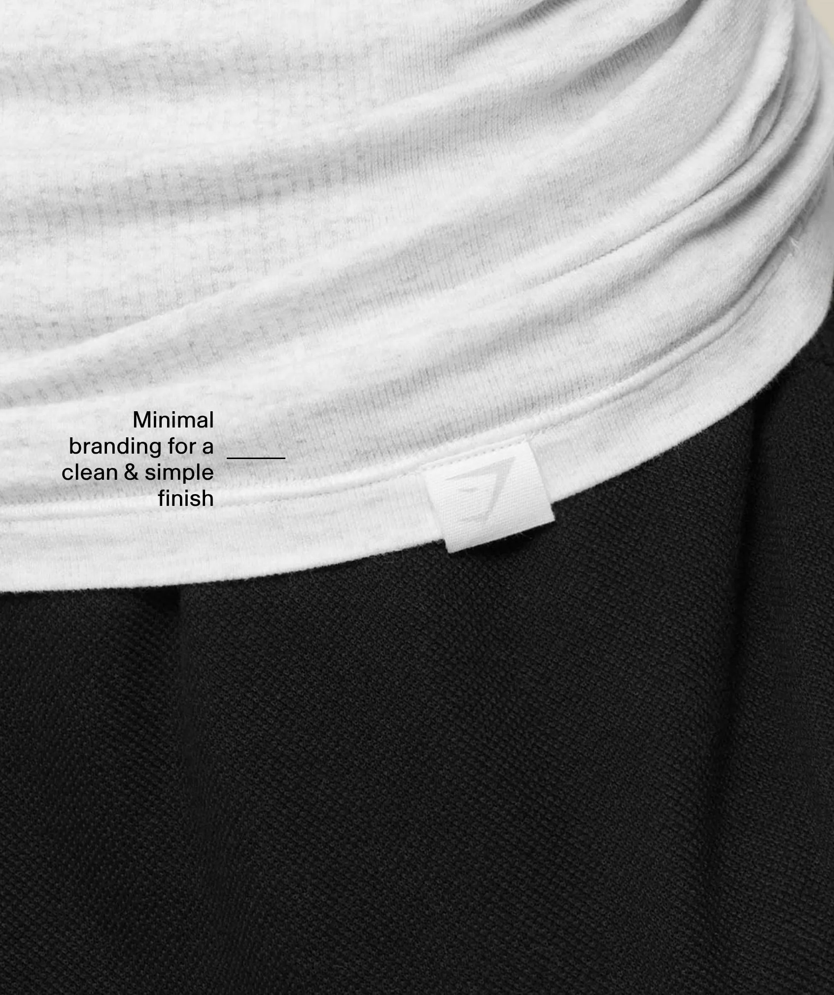Gymshark Cotton Seamless T-Shirt - White Grey Marl sold by Gymshark product image thumbnail 5
