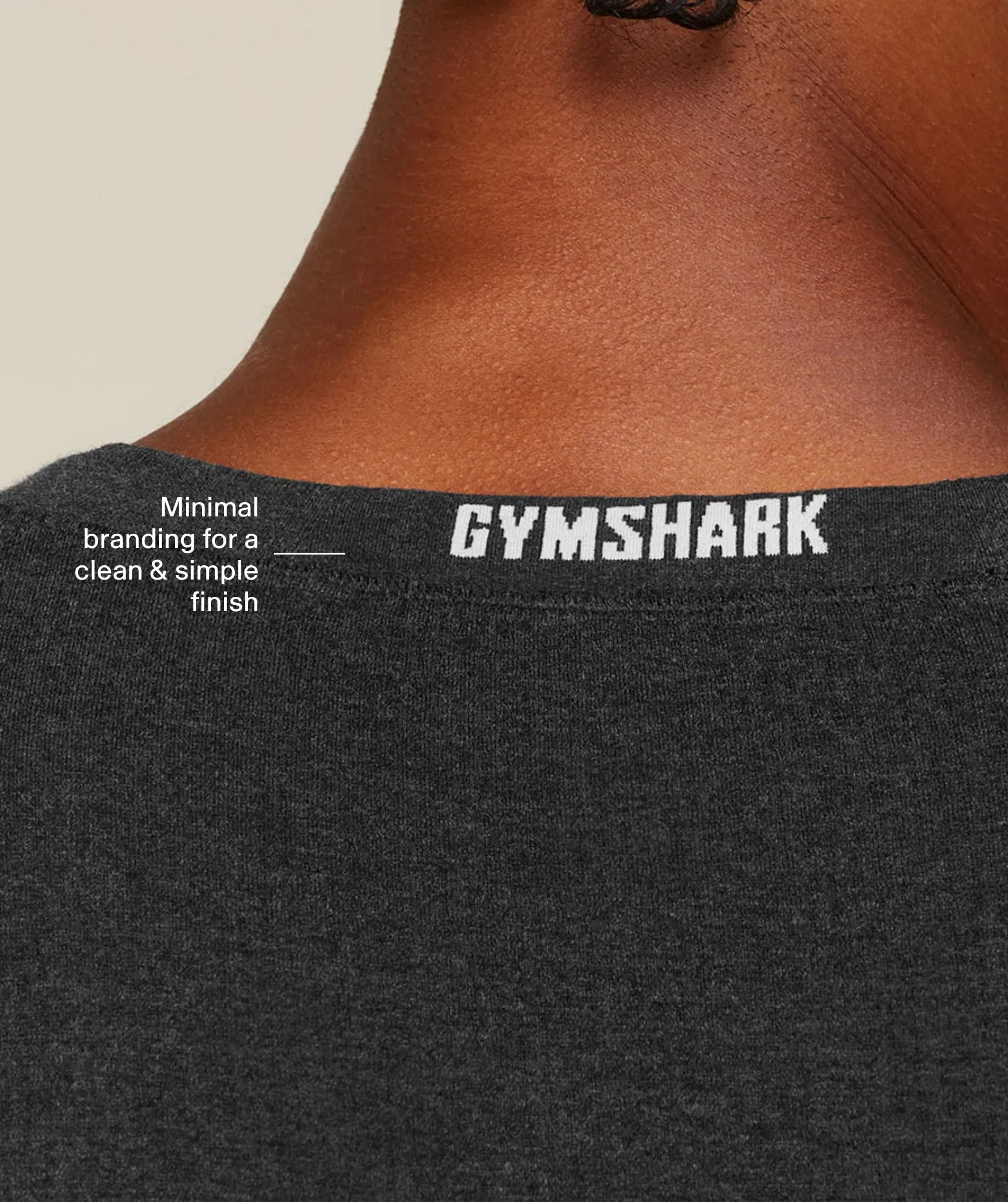 Gymshark Cotton Seamless Sleeveless Top - Black Marl sold by Gymshark product image thumbnail 5