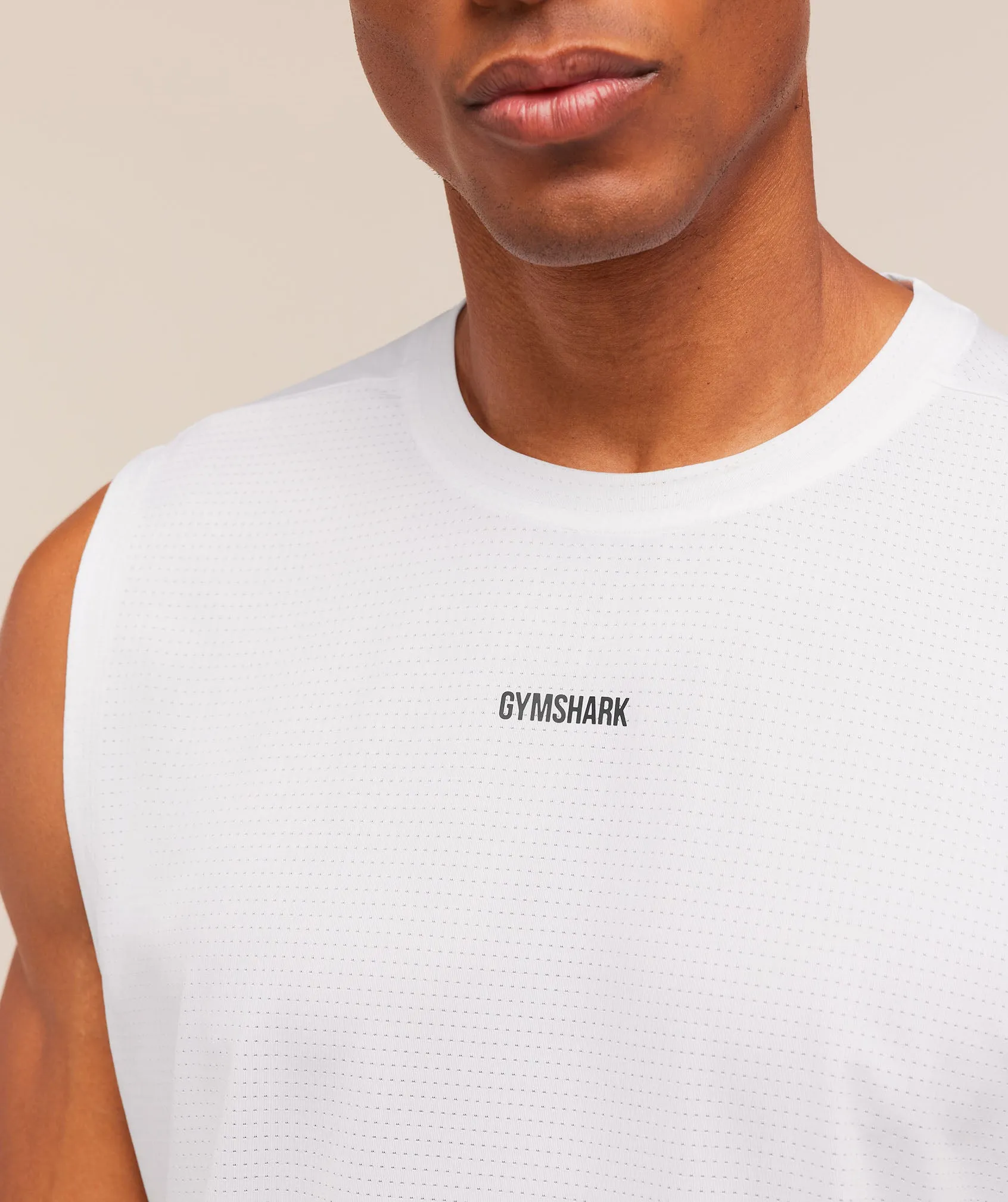 Gymshark Train Cut Off Tank - White sold by Gymshark product image thumbnail 5