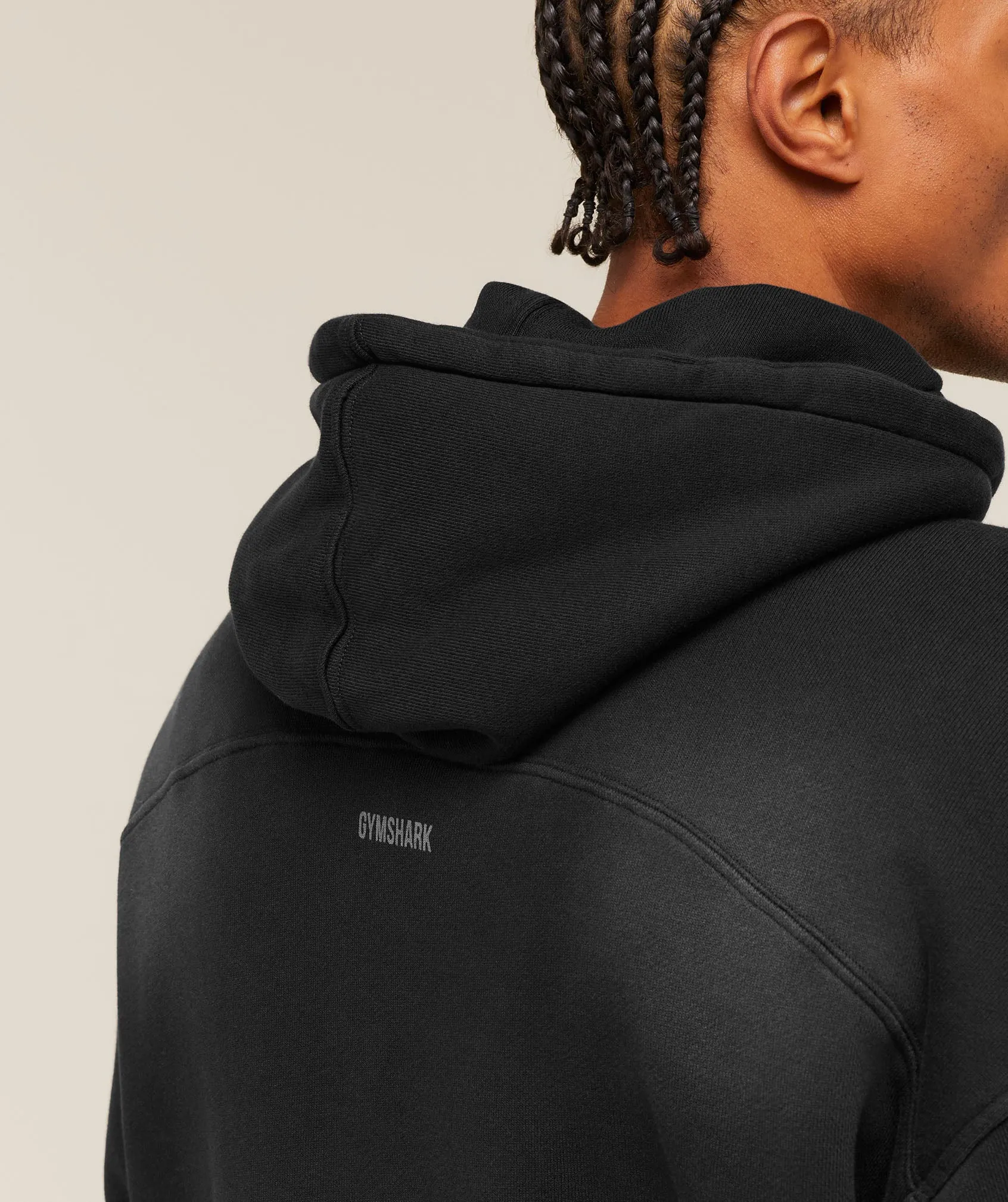 Gymshark GSLC Hoodie - Black/Wash sold by Gymshark product image thumbnail 5