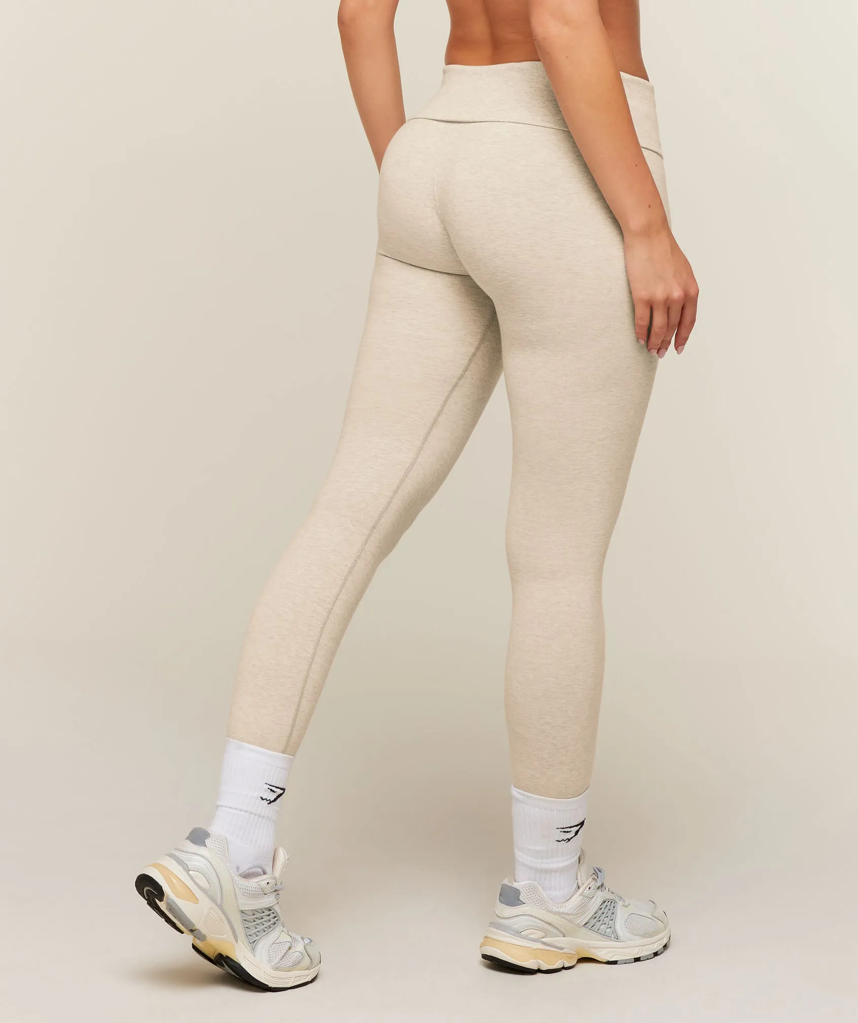 Gymshark CottonMove™ Leggings - Oat Marl sold by Gymshark product image thumbnail 3