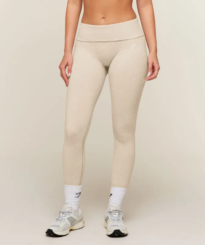 Gymshark CottonMove™ Leggings - Oat Marl made by Gymshark