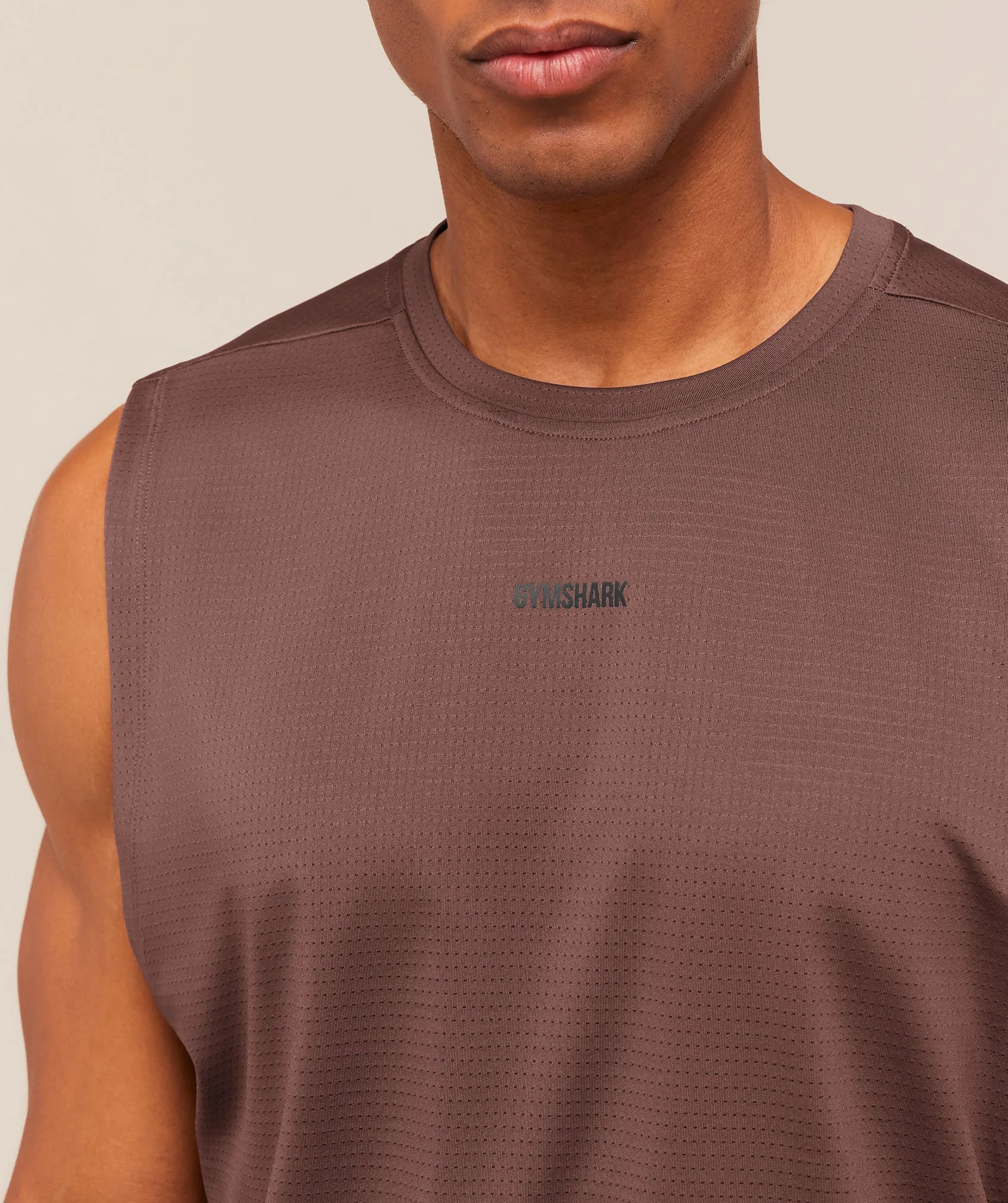 Gymshark Train Cut Off Tank - Espresso Brown sold by Gymshark product image thumbnail 5