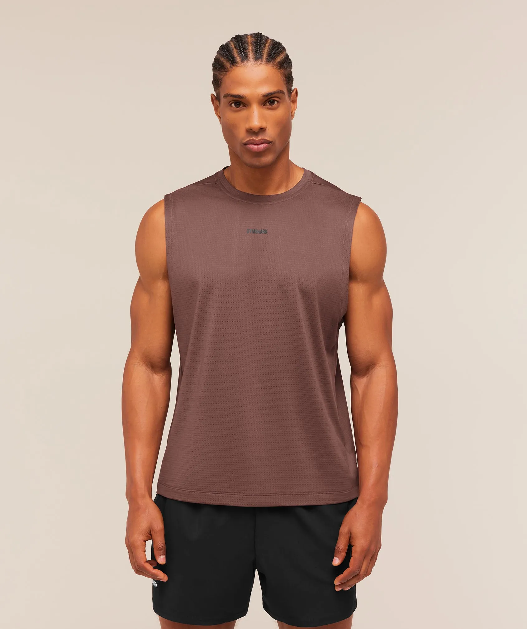 Gymshark Train Cut Off Tank - Espresso Brown sold by Gymshark product image thumbnail 4