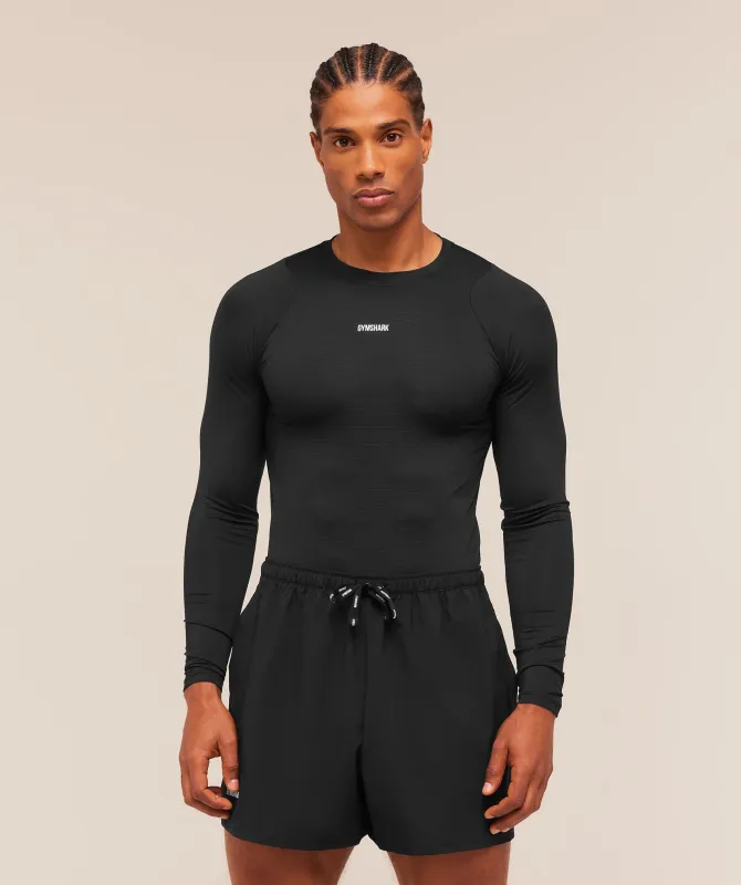 Gymshark Train Long Sleeve T-Shirt - Black made by Gymshark