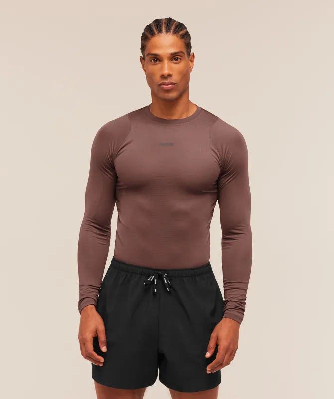 Gymshark Train Long Sleeve T-Shirt - Espresso Brown made by Gymshark