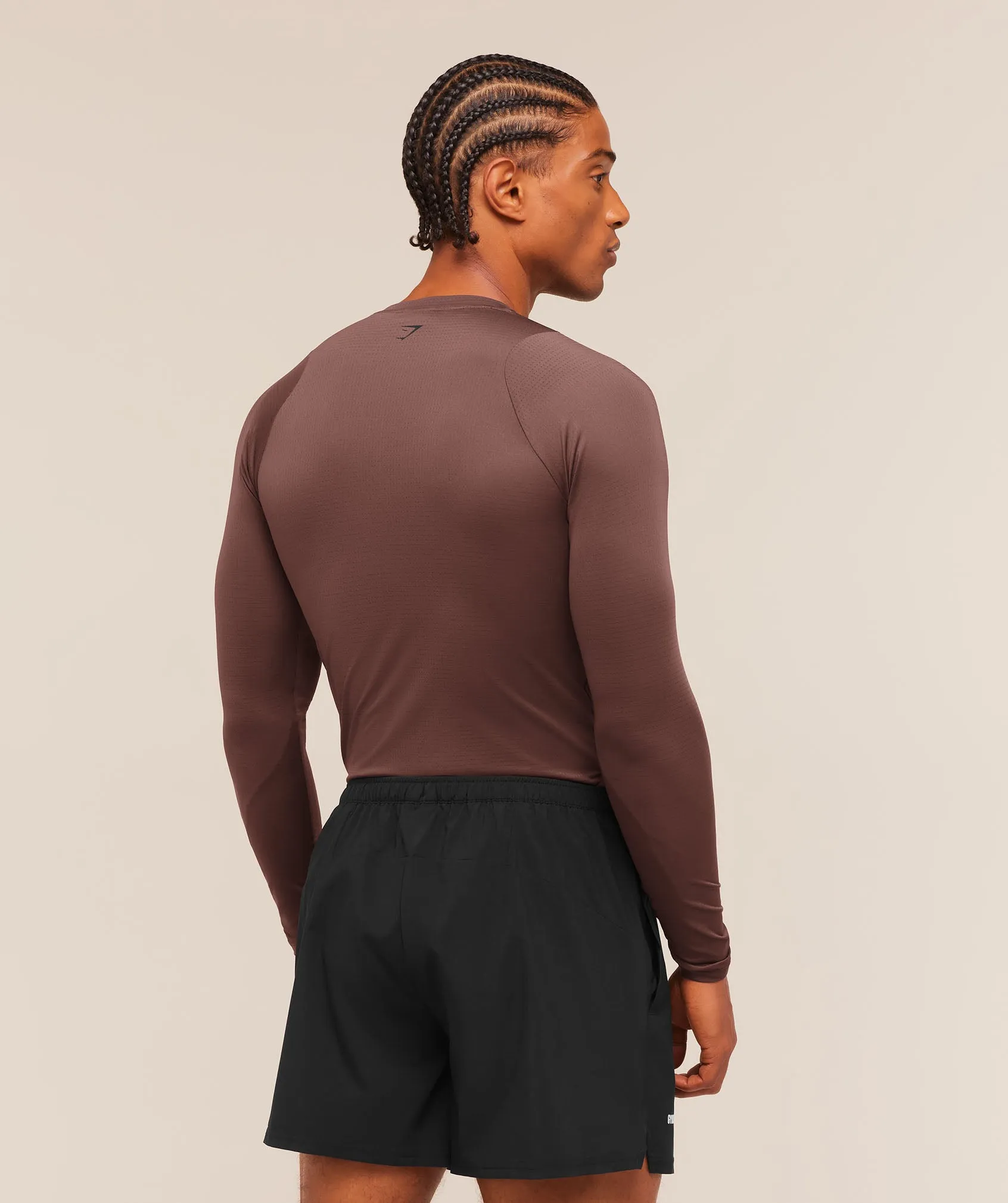 Gymshark Train Long Sleeve T-Shirt - Espresso Brown sold by Gymshark product image thumbnail 2