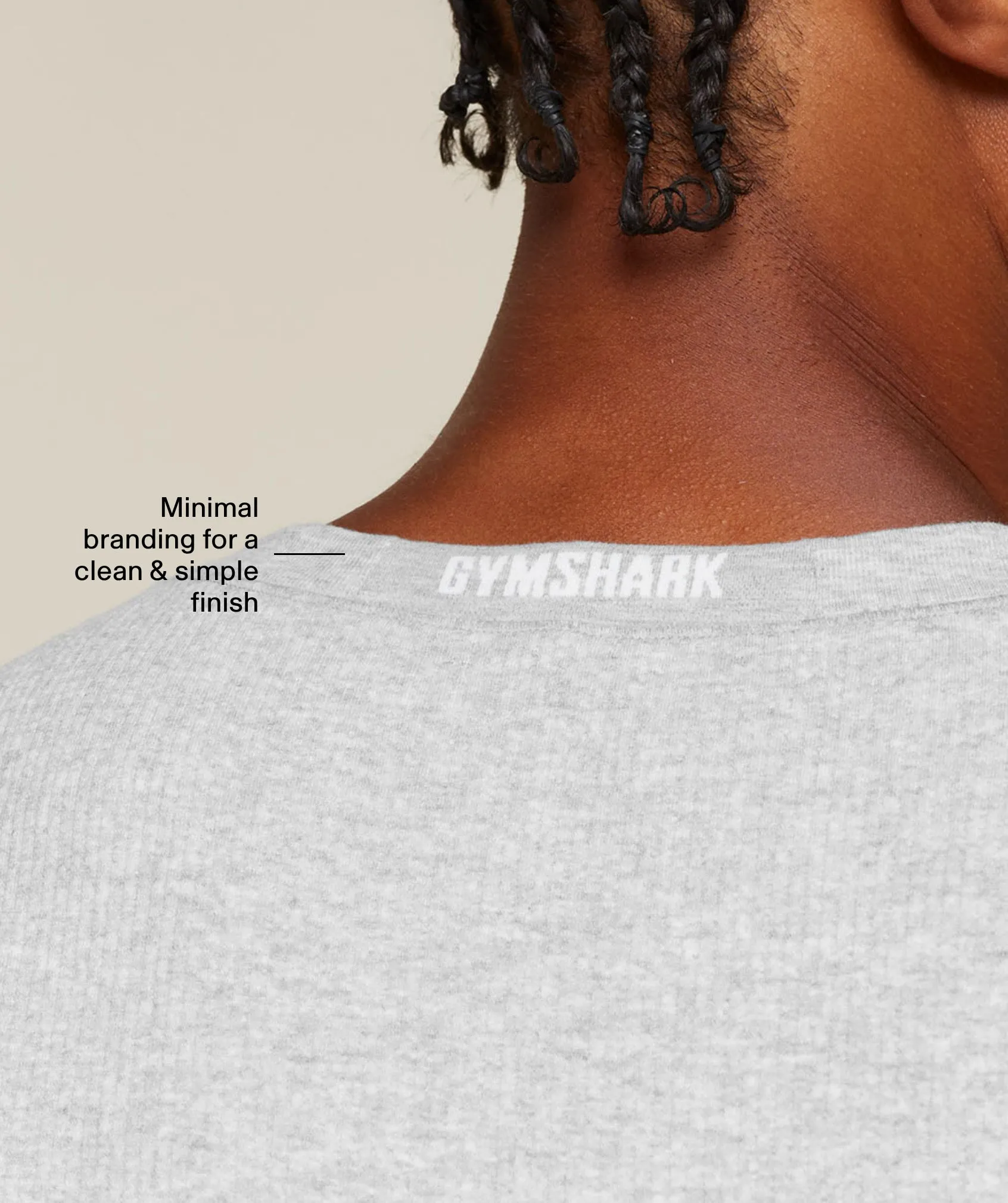 Gymshark Cotton Seamless Sleeveless Top - Soft Grey Marl sold by Gymshark product image thumbnail 4