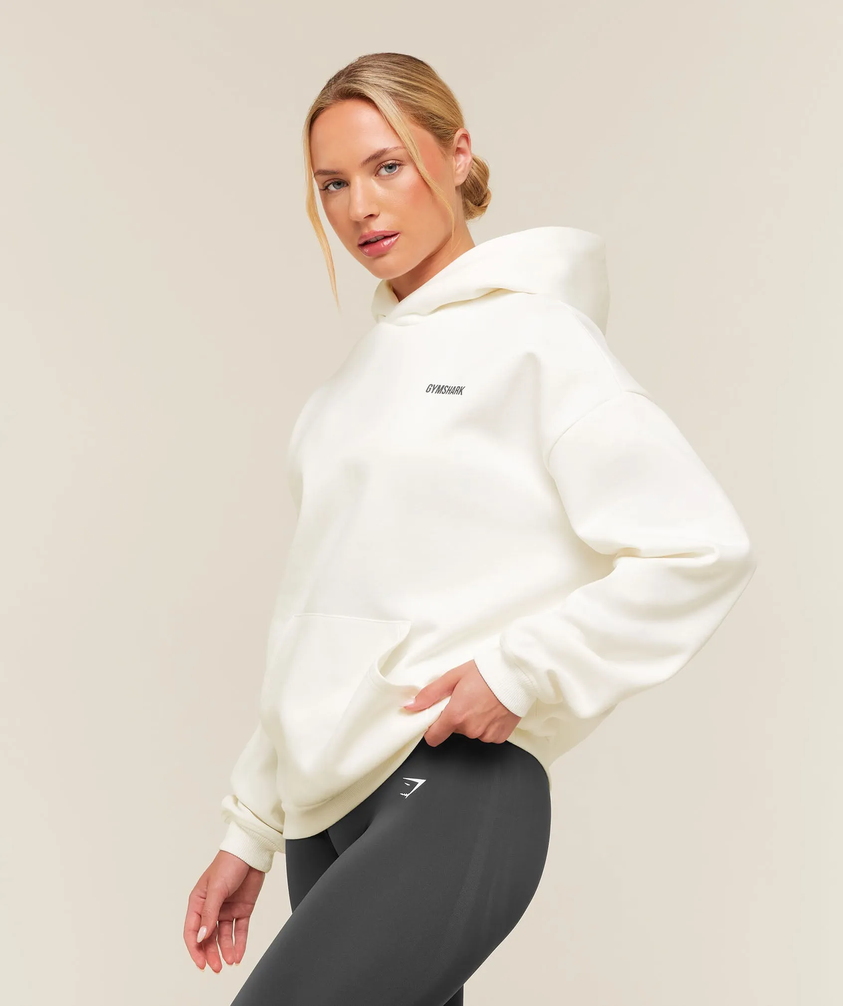 Gymshark Cosy Luxe Hoodie - Soft White sold by Gymshark product image thumbnail 3