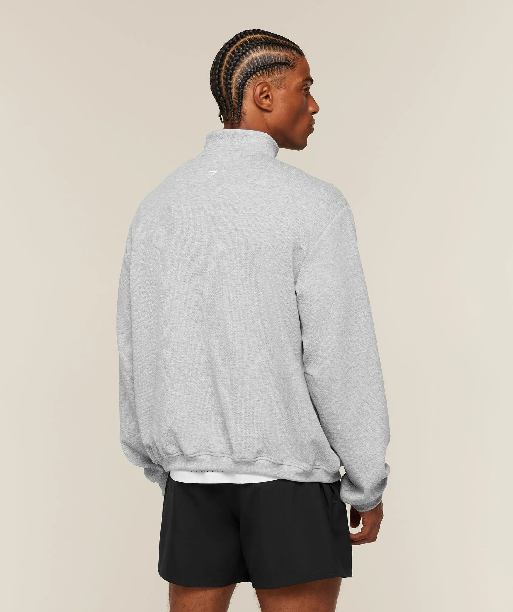 Gymshark Train 1/4 Zip - Light Grey Core Marl sold by Gymshark product image thumbnail 2