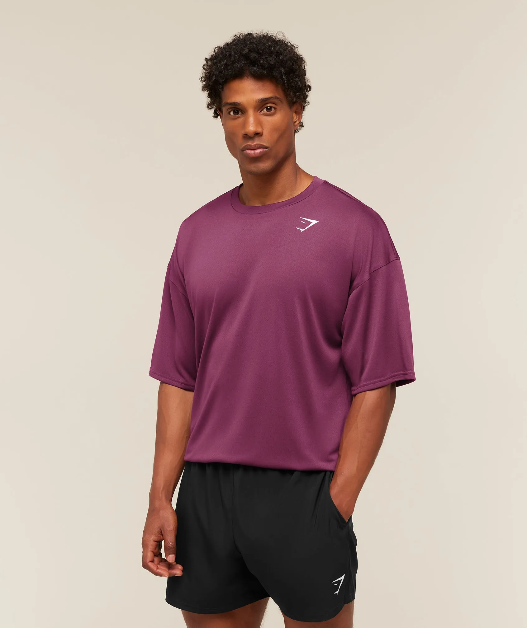 Gymshark Arrival Oversized T-Shirt - Strength Pink sold by Gymshark product image thumbnail 4