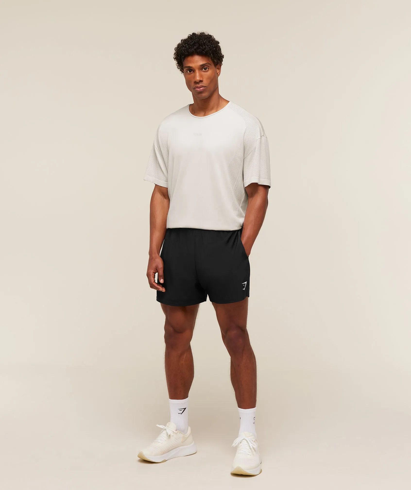 Gymshark Distance Seamless T-Shirt - Mist Grey sold by Gymshark product image thumbnail 4