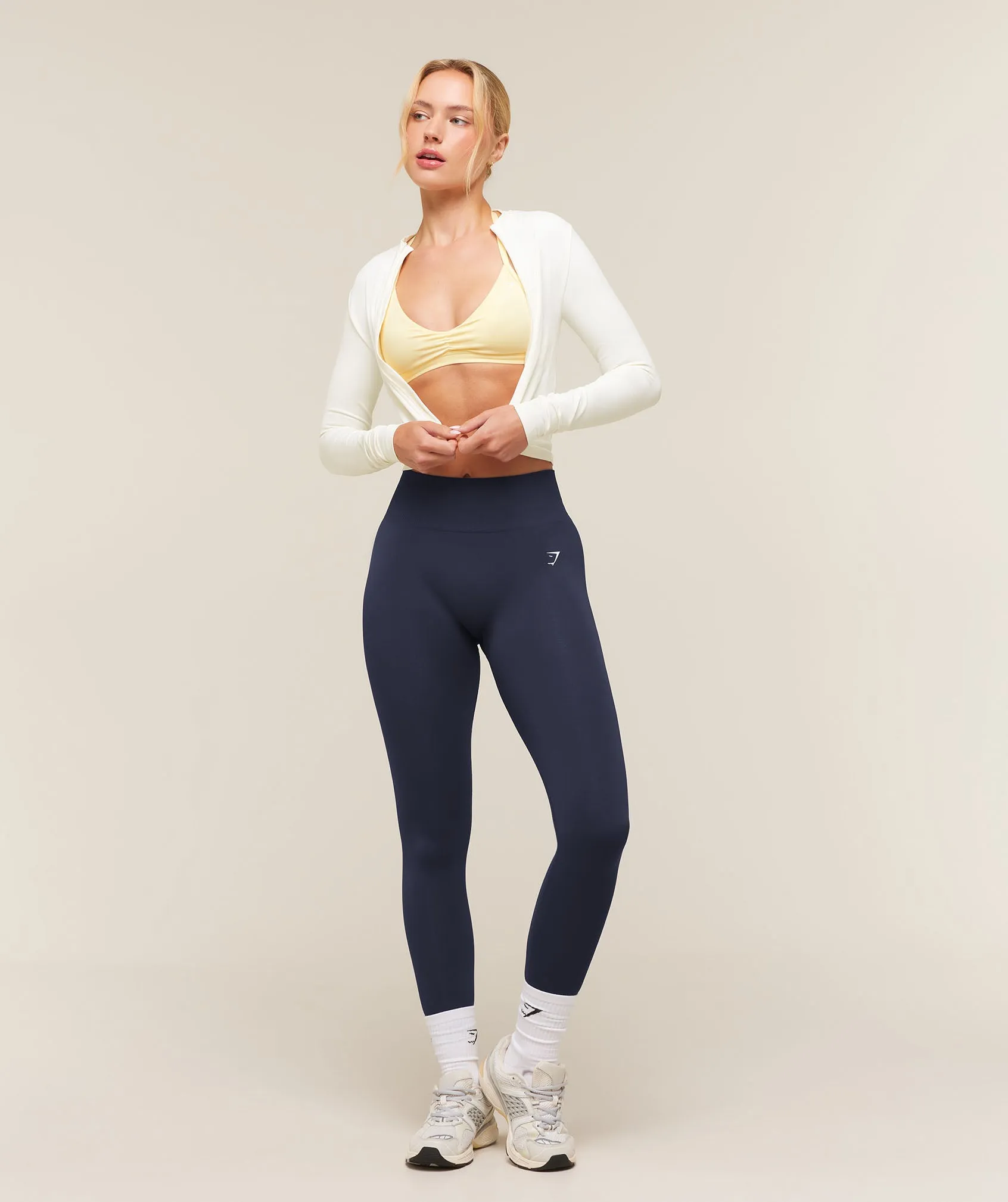 Gymshark Everyday Seamless Leggings - Heavy Blue sold by Gymshark product image thumbnail 4