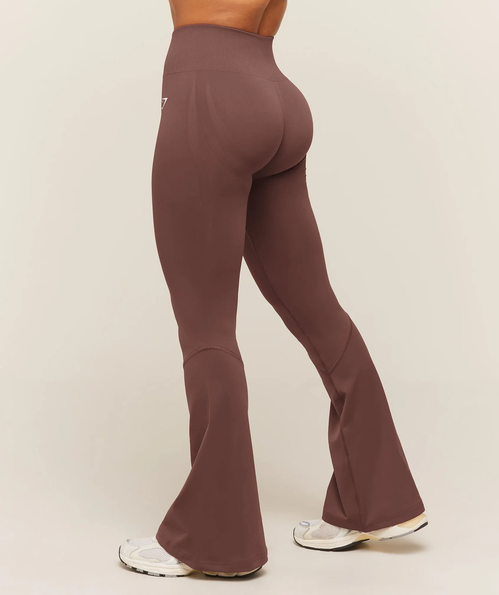 Gymshark Everyday Seamless Flared Leggings - Espresso Brown sold by Gymshark product image thumbnail 3