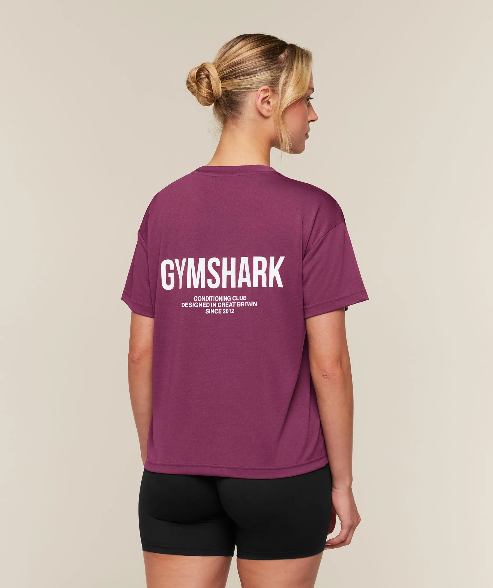 Gymshark Conditioning Club Oversized Short Sleeve T-Shirt - Strength Pink sold by Gymshark product image thumbnail 2