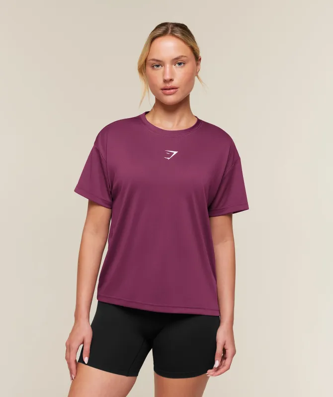 Gymshark Conditioning Club Oversized Short Sleeve T-Shirt - Strength Pink made by Gymshark