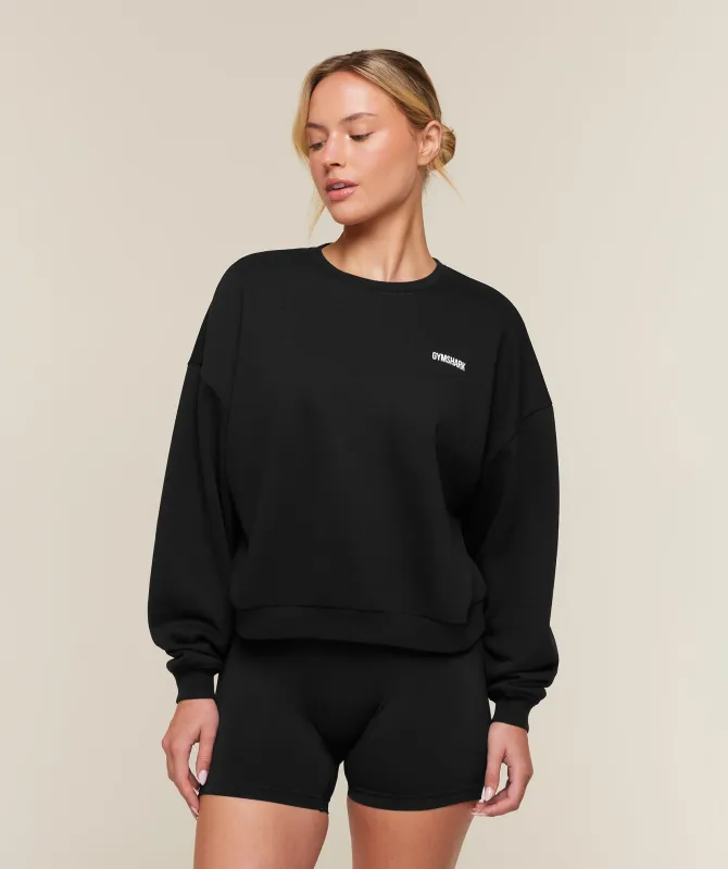 Gymshark Cosy Luxe Sweatshirt - Black made by Gymshark