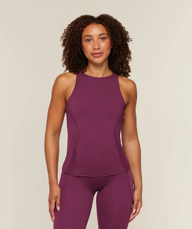 Gymshark Running Back Vent Tank - Strength Pink made by Gymshark