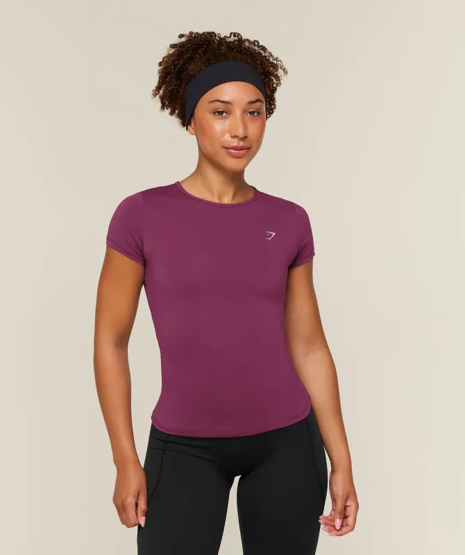 Gymshark Running Back Vent T-Shirt - Strength Pink made by Gymshark