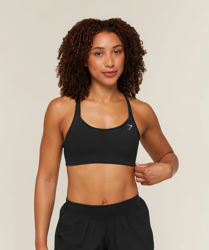 Gymshark Hybrid Sports Bra - Black made by Gymshark