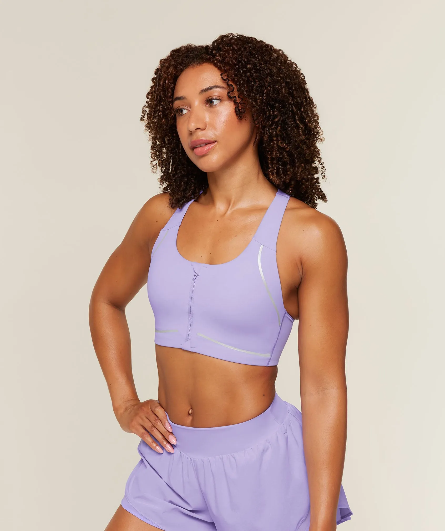Gymshark Running Sports Bra - Pace Purple sold by Gymshark product image thumbnail 4