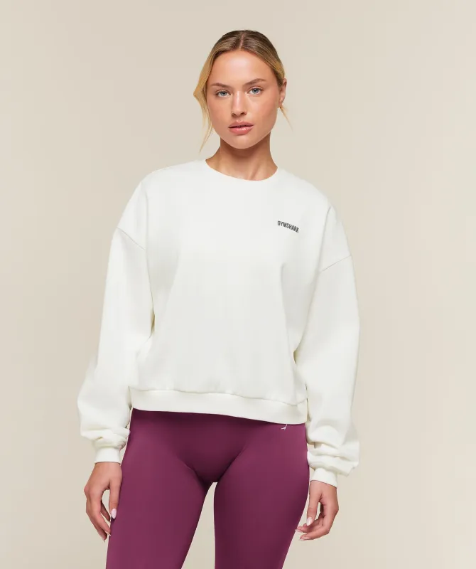 Gymshark Cosy Luxe Sweatshirt - Soft White made by Gymshark