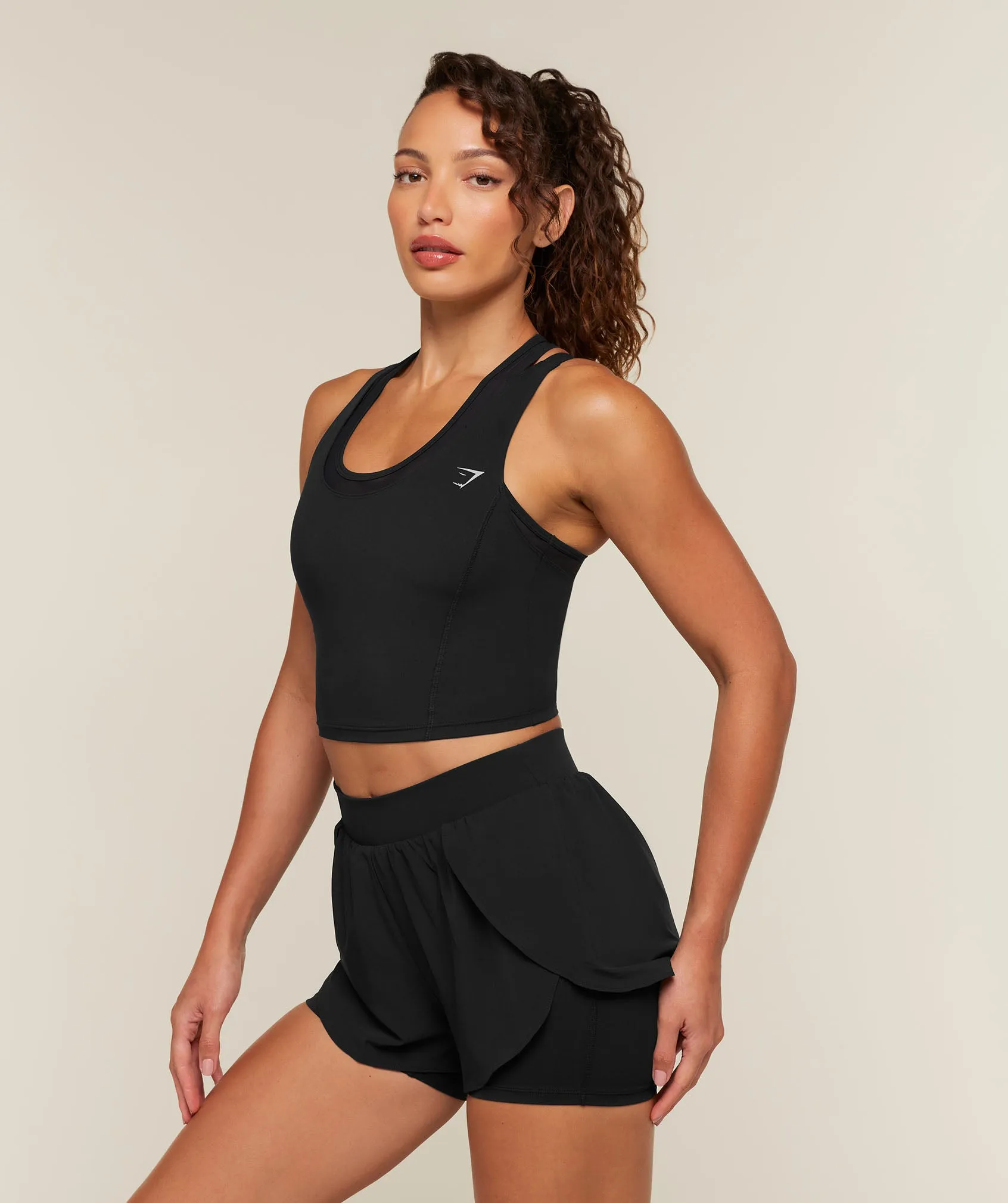 Gymshark Mesh Sleeveless Tank with Shelf - Black sold by Gymshark product image thumbnail 3