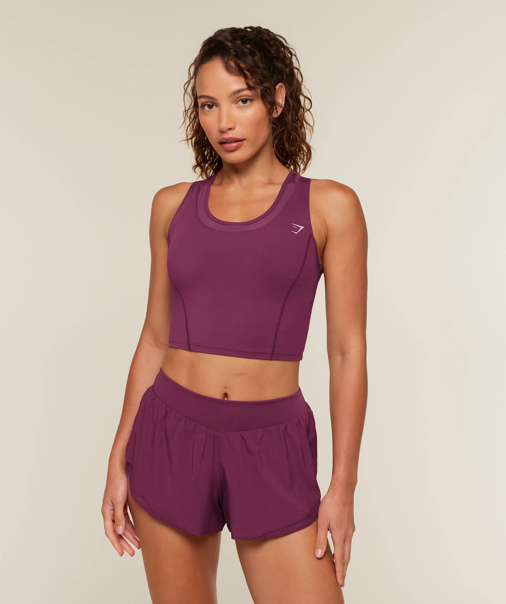 Gymshark Mesh Sleeveless Tank with Shelf - Strength Pink sold by Gymshark