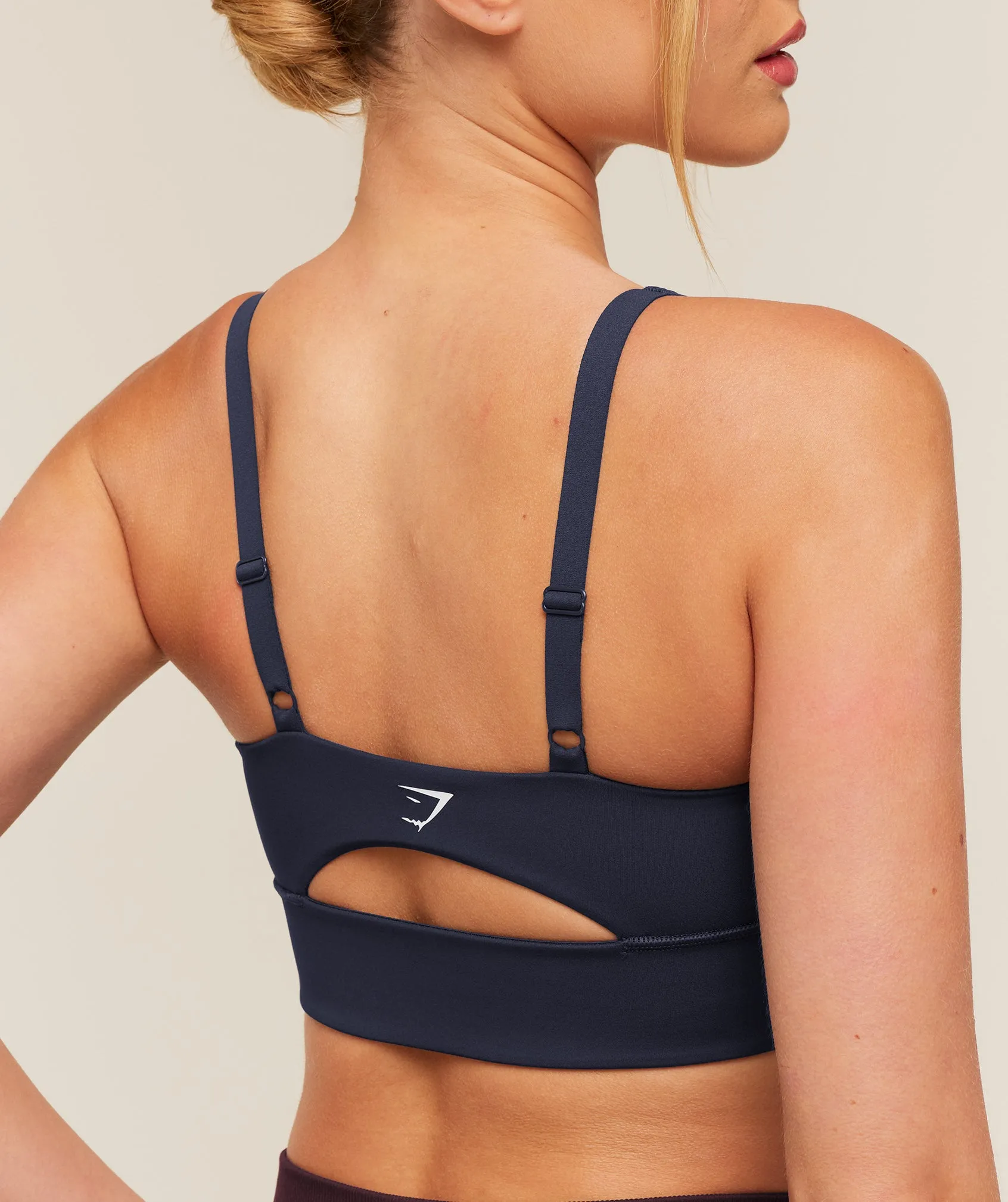 Gymshark Twist Front Sports Bra - Heavy Blue sold by Gymshark product image thumbnail 5