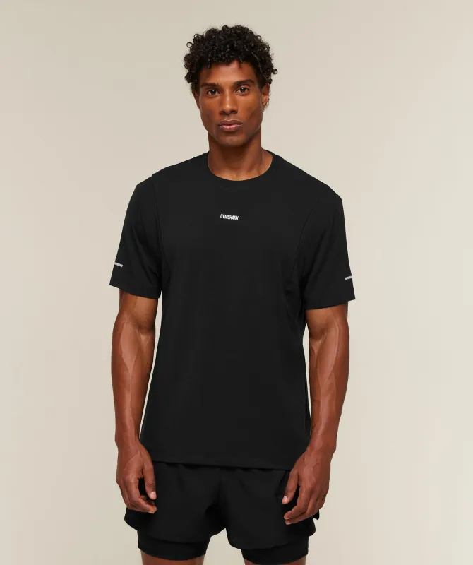 Gymshark Super Soft Running T-Shirt - Black made by Gymshark