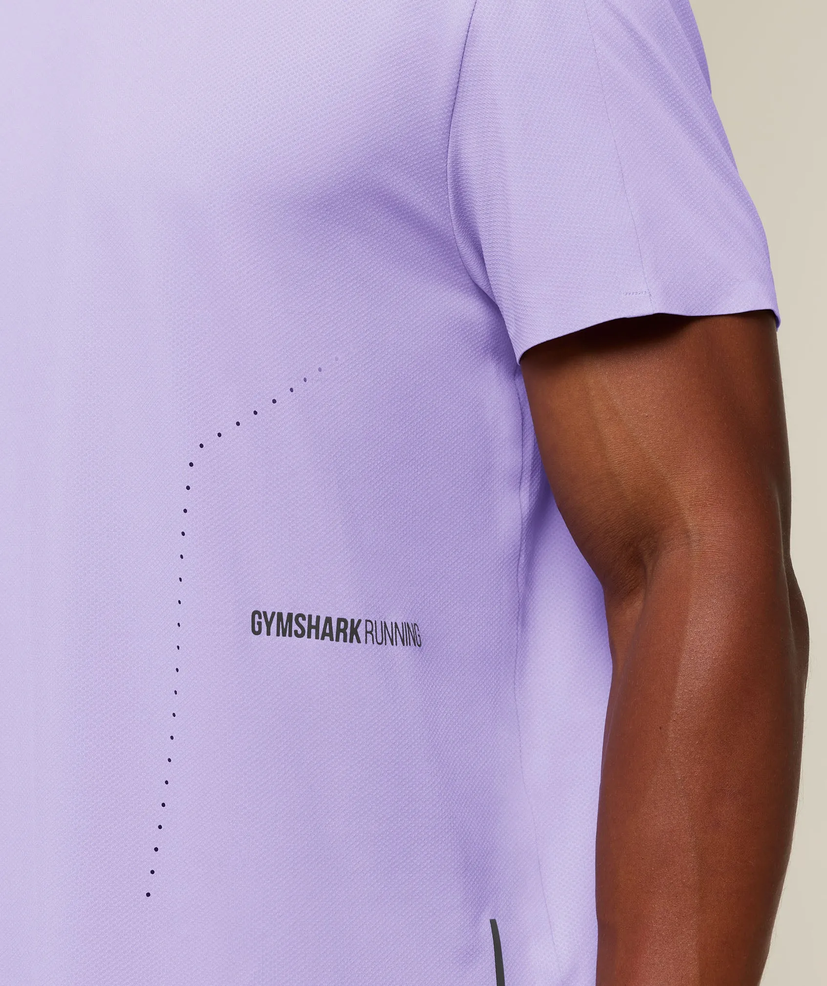 Gymshark Running Elite Reg Fit T-Shirt - Pace Purple sold by Gymshark product image thumbnail 4