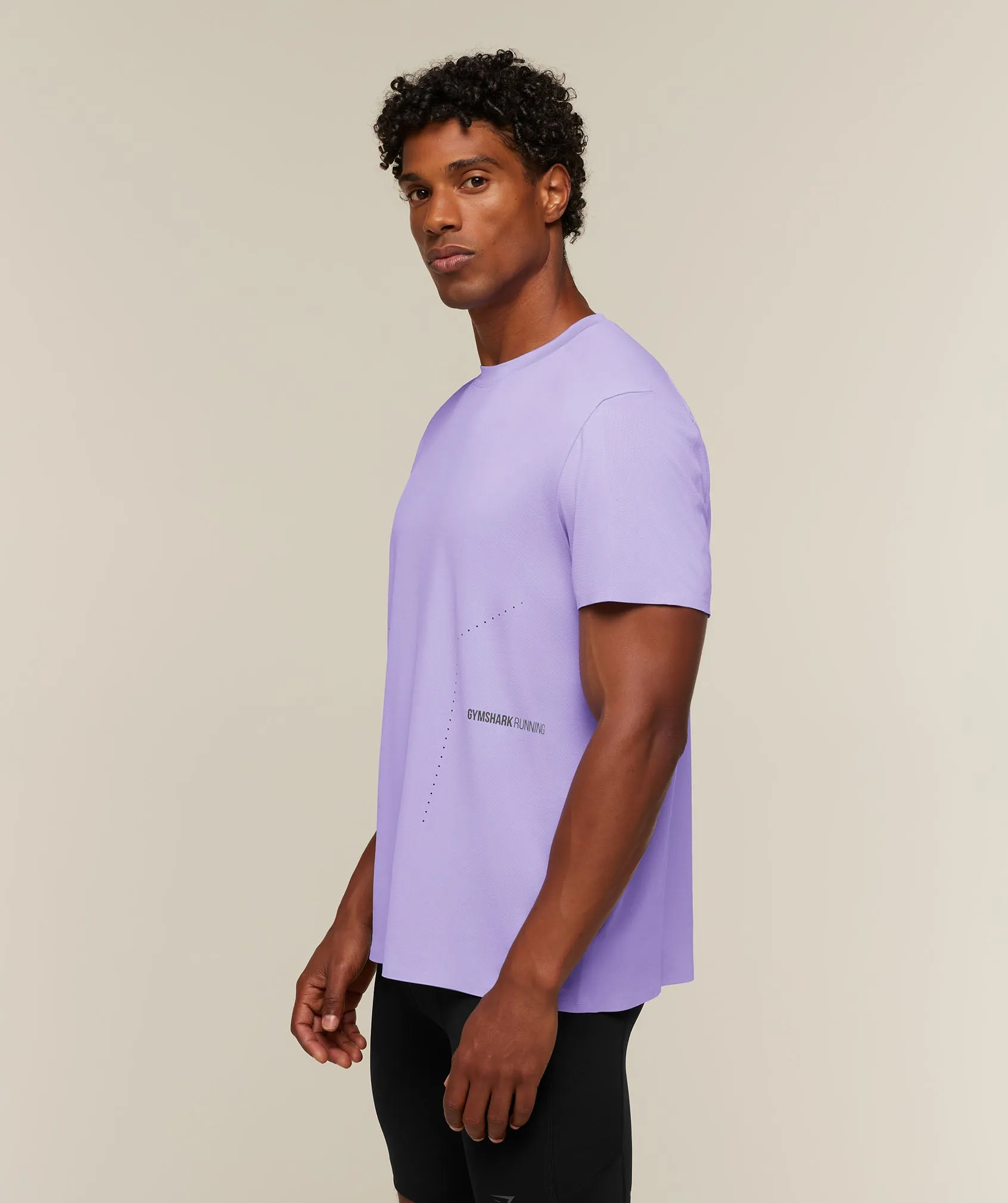 Gymshark Running Elite Reg Fit T-Shirt - Pace Purple sold by Gymshark product image thumbnail 3
