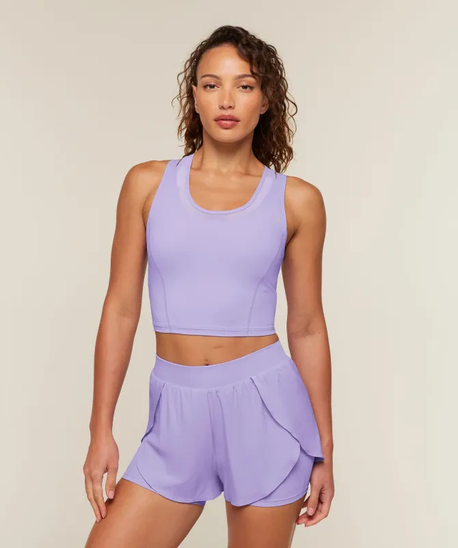 Gymshark Mesh Sleeveless Tank with Shelf - Pace Purple made by Gymshark